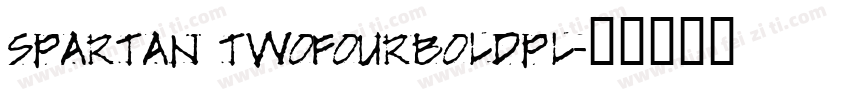 Spartan TwoFourBoldPL字体转换